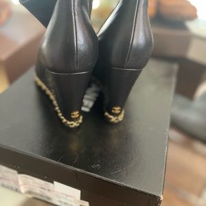 Chanel black with gold embellishments size 38 1/2